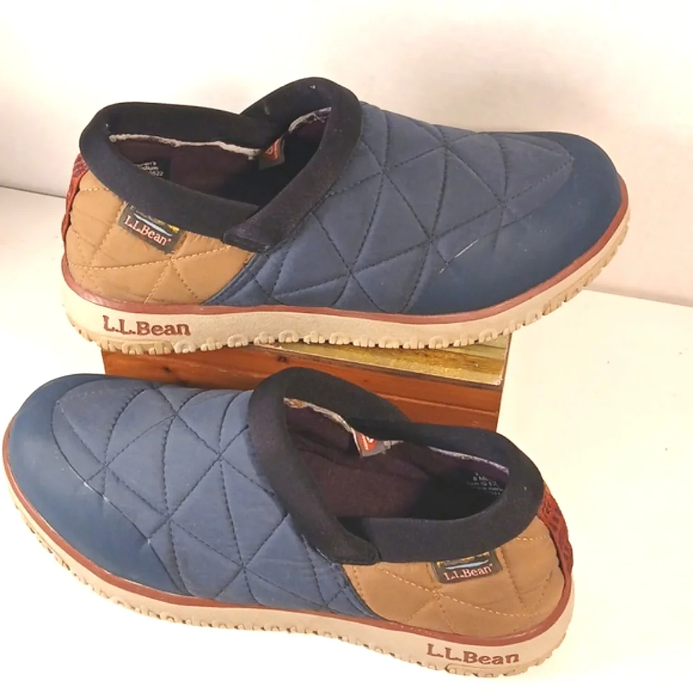 LL Bean Womens Ultralight Primaloft All Westher Water Resistant Slip Ons Sz 8 M